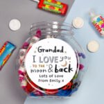 Personalised 'I Love You To The Moon & Back' Sweet Jar