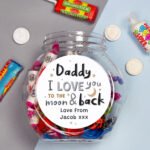 Personalised 'I Love You To The Moon & Back' Sweet Jar - Image 3