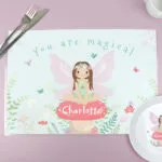 Personalised Children's 'You Are Magical' Toadstool Fairy Placemat