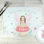 Personalised Children's 'You Are Magical' Toadstool Fairy Placemat - Image 2