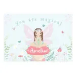 Personalised Children's 'You Are Magical' Toadstool Fairy Placemat - Image 5