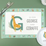 Personalised Children's Animal Alphabet Design Placemat - Image 3