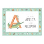 Personalised Children's Animal Alphabet Design Placemat - Image 5