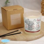 Personalised Me to You 'All of Me Loves All of You' Scented Frosted Glass Jar Candle - Image 3
