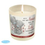 Personalised Me to You 'All of Me Loves All of You' Scented Frosted Glass Jar Candle - Image 4