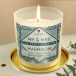 Personalised 'The Perfect Match' Scented Frosted Glass Jar Candle