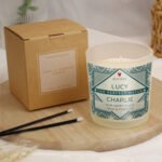 Personalised 'The Perfect Match' Scented Frosted Glass Jar Candle - Image 2