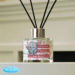 Personalised Me to You Any Message Floral Design Glass Reed Diffuser - Image 5
