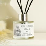 Personalised Any Message New Home Design Glass Reed Diffuser