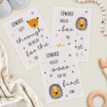 Personalised Animals Design New Baby Milestone Cards (32 Pack) - Image 3