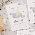 Personalised Cloud Design New Baby Milestone Cards (32 Pack) - Image 5