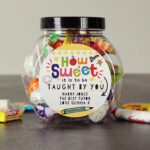 Personalised 'How Sweet It Is To Be Taught By You' Sweet Jar