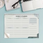 Personalised Abstract Design A4 Desk Weekly Planner - Image 2