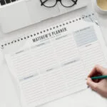Personalised Abstract Design A4 Desk Weekly Planner - Image 5