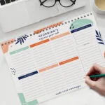 Personalised Name Only Tropical Design A4 Desk Planner - Image 4