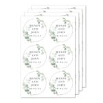 Personalised Botanical Design Any Message Sticker Set (24 Pack) - Image 5