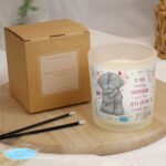 Personalised Me to You Love Forever Scented Frosted Glass Jar Candle - Image 2