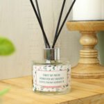 Personalised Any Message Floral Design Glass Reed Diffuser - Image 5