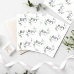 Personalised Botanical Design Initials Sticker Set (24 Pack) - Image 2
