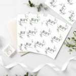 Personalised Initials Botanical Design Sticker Set (24 Pack) - Image 2