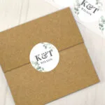 Personalised Initials Botanical Design Sticker Set (24 Pack) - Image 3