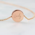 Personalised Botanical Design Sentiment Rose Gold Tone Necklace & Gift Box - Image 2