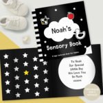 Personalised High Contrast Black & White Baby Book