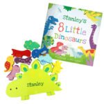 Personalised Children's Dinosaur Book & Wooden Stacking Toy Set - Image 11