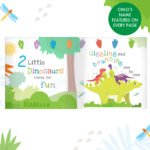 Personalised Children's Dinosaur Book & Wooden Stacking Toy Set - Image 9