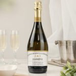 Personalised Any Message Classic Design Label Bottle of Prosecco