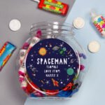 Personalised Children's Any Message Space Themed Sweet Jar - Image 4