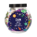 Personalised Children's Any Message Space Themed Sweet Jar - Image 5