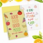 Personalised 'Good Food Good Mood' A5 Food Diary - Image 3