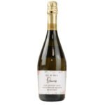 Personalised Any Message Floral Watercolour Design Bottle of Prosecco - Image 4