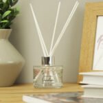Personalised Any Message Floral Watercolour Design Glass Reed Diffuser - Image 3