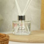 Personalised Any Message Floral Watercolour Design Glass Reed Diffuser - Image 4