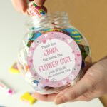 Personalised 'Thank You For Being Our Flower Girl' Sweet Jar - Image 2
