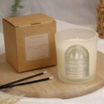 Personalised 'Merry Christmas' Scented Frosted Glass Jar Candle - Image 2