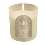 Personalised 'Merry Christmas' Scented Frosted Glass Jar Candle - Image 5