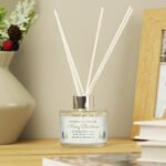 Personalised Any Message Christmas Tree Design Glass Reed Diffuser - Image 2