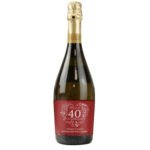 Personalised 'Happy 40th Anniversary' Ruby Heart Design Bottle of Prosecco - Image 5