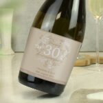 Personalised ‘Happy 30th Anniversary’ Pearl Heart Design Bottle of Prosecco - Image 3