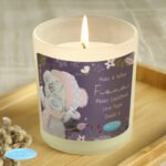 Personalised Me to You Cosy Winter Design Scented Frosted Glass Jar Candle
