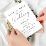 Personalised Any Message Wedding ‘Save The Date’ Cards (36 Pack) - Image 2