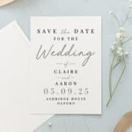 Personalised Any Message Wedding ‘Save The Date’ Cards (36 Pack) - Image 4