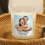 Personalised Photo Upload Scented Frosted Glass Jar Candle - Image 3