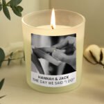 Personalised Photo Upload Scented Frosted Glass Jar Candle - Image 4