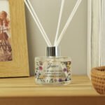 Personalised Any Message Wild Flowers Design Glass Reed Diffuser - Image 2