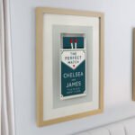 Personalised 'The Perfect Match' Oak Framed Poster - Image 2