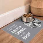 Personalised Dog Breed Design Pet Bowl Mat - Image 5
